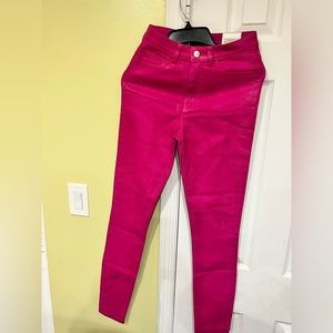 Saturday by Kate Spade. Pink  Jeans with Coating
